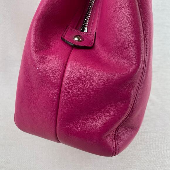 Coach Ashley Carry All Hippie Hobo Satchel Shoulder Bag Pink Leather Y2K Barbie - Picture 12 of 12